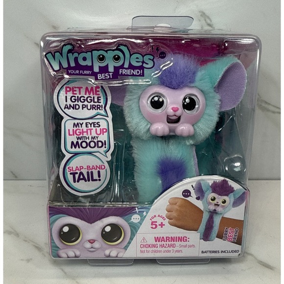 Wrapples✨Your Furry BF✨Shylo✨Interactive Wristband Soft Toy✨50+ Sounds✨Reactions - Picture 1 of 6